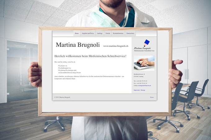 Website Medizinischer Schreibservice in der Schweiz
